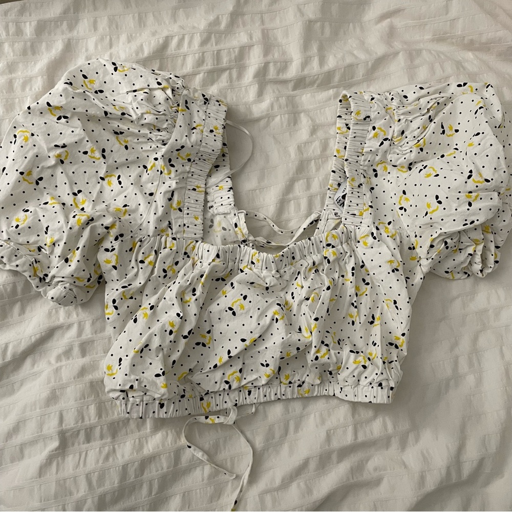 Zara crop too with tie back